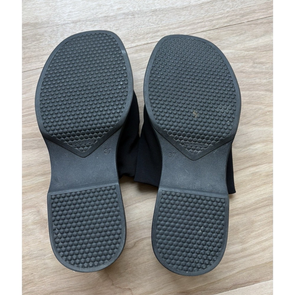 Steve Madden Slinky 30 Y2K Platform Chunky Slides Women's 37 US 7 All Black - Picture 3 of 5